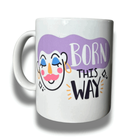 Taza Cerámica | Born this way - dibujo