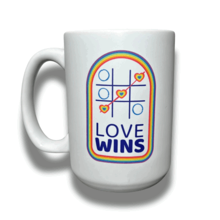 Taza Cerámica Mate | Love wins - gato