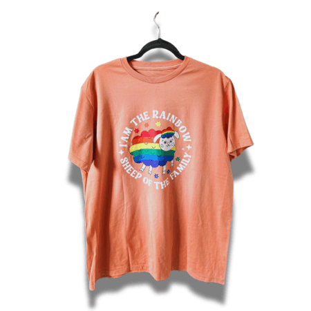 Playera Unisex Naranja | Rainbow Sheep