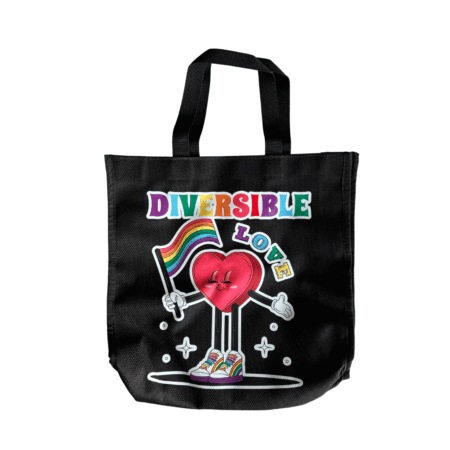 Tote Bag Tela Rígida | Diversible Love - Corazón