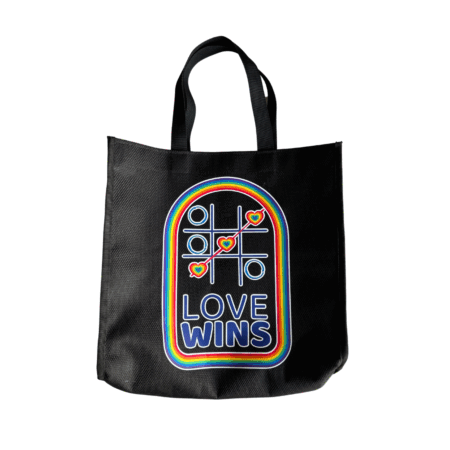 Tote Bag Tela Rígida | Love wins - Gato