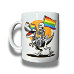 Taza Cerámica | Dino Esqueleto LGBT