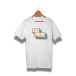 Playera Unisex Blanco | Gay pride - texto relieve