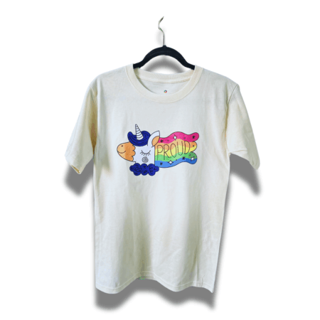 Playera Unisex Beige | Unicornio - Proud