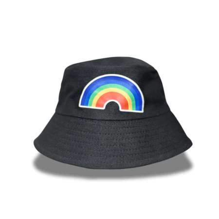 Gorro Bucket Negro | Arcoíris Orange