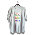 Playera Unisex Gris | Born this way - Gatito