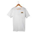 Playera Unisex Blanco | Bordado Arcoíris