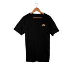 Playera Unisex Negro | Bordado Arcoíris